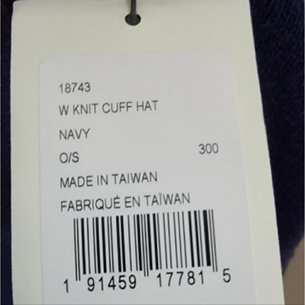 UGG Men's Blue Polyester Blend Knit Cuff Winter Beanie Hat - Picture 8 of 10
